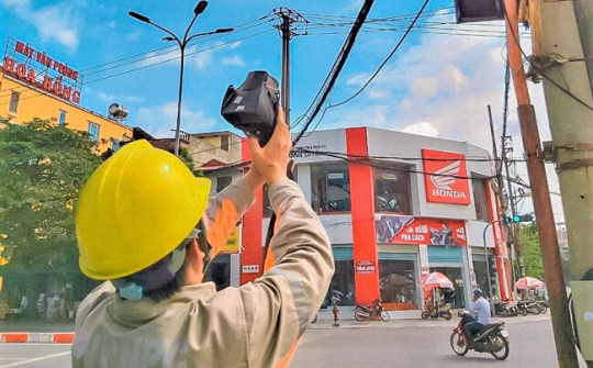 PC Ninh Bình xử lý triệt để nguy cơ đe dọa sự cố do nhiệt độ bằng camera nhiệt