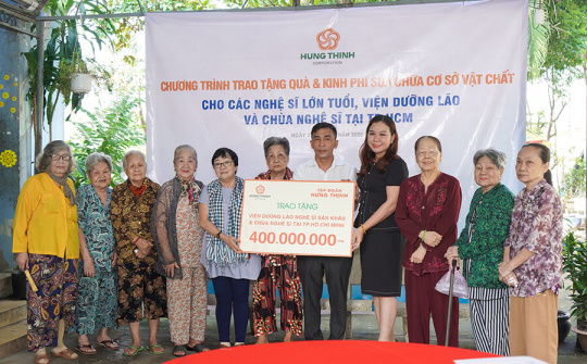 Tập đoàn Hưng Thịnh: Mang yêu thương đến với các nghệ sĩ lão thành tại TP.HCM