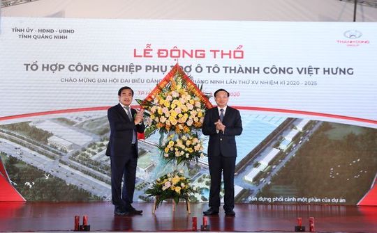Tập đoàn Thành Công động thổ dự án xây dựng Tổ hợp công nghiệp phụ trợ ô tô