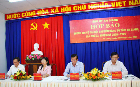 An Giang họp báo thông tin về Đại hội đại biểu Đảng bộ tỉnh lần thứ XI