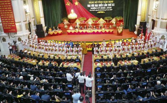 Khai mạc Đại hội Đảng bộ tỉnh Nam Định lần thứ XX