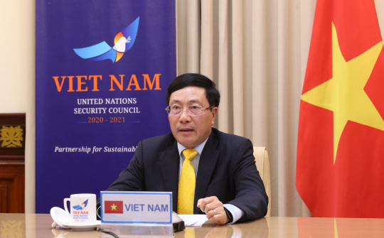 Phó Thủ tướng Phạm Bình Minh dự phiên họp trực tuyến HĐBA LHQ