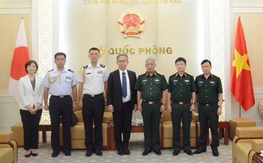 Thượng tướng Nguyễn Chí Vịnh tiếp Đại sứ Nhật Bản