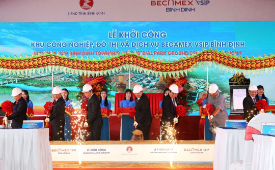 Khởi công Khu công nghiệp-đô thị-dịch vụ Becamex VSIP Bình Định