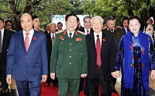 Tổng Bí thư, Chủ tịch nước Nguyễn Phú Trọng tham dự Đại hội Đảng bộ Quân đội