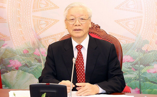 Tổng Bí thư, Chủ tịch nước Nguyễn Phú Trọng điện đàm với Tổng Bí thư, Chủ tịch nước Trung Quốc Tập Cận Bình