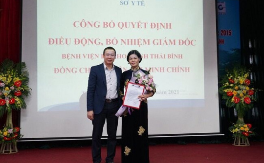 Bệnh viện Đa khoa tỉnh Thái Bình có tân Giám đốc