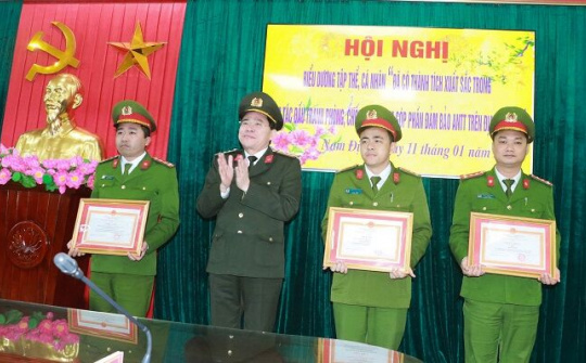 Công an Nam Định lập nhiều thành tích trong đợt cao điểm tấn công tội phạm