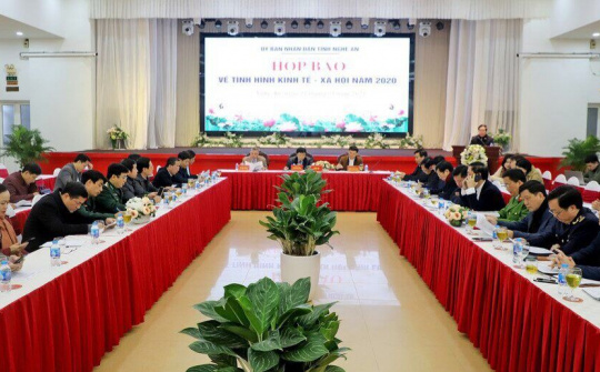 Nghệ An: Họp báo về tình hình kinh tế - xã hội năm 2020