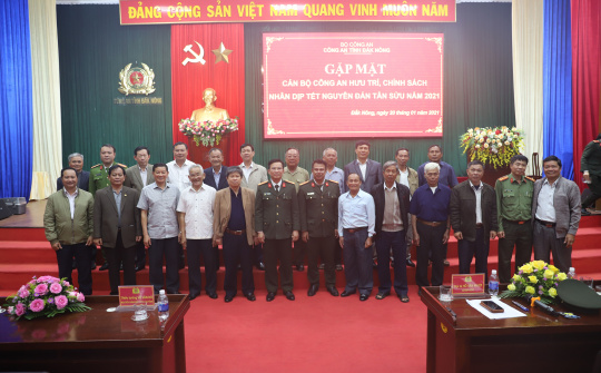 Đắk Nông:  Gặp mặt cán bộ Công an hưu trí, chính sách