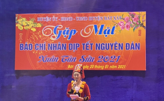 Lào Cai : Huyện Bát Xát gặp mặt báo chí nhân dịp Xuân Tân Sửu 2021