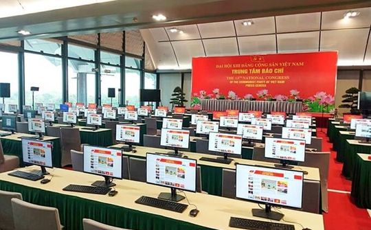 Trung tâm Báo chí Đại hội XIII đã sẵn sàng cho ngày khai trương