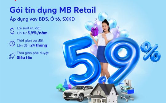 MB tung gói lãi suất “MB Retail năm 2021”