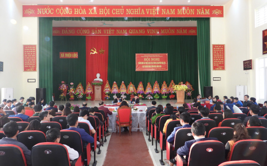 Thẩm định đạt chuẩn nông thôn mới tại xã Tiến Lộc và Triệu Lộc