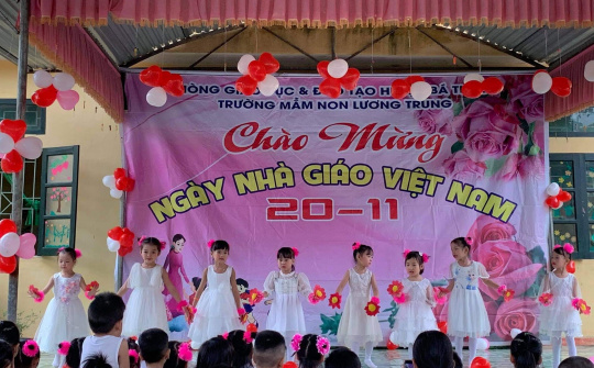 Huyện Bá Thước: Trường mầm non Lương Trung vượt qua khó khăn, vươn lên hoàn thành tốt mọi nhiệm vụ