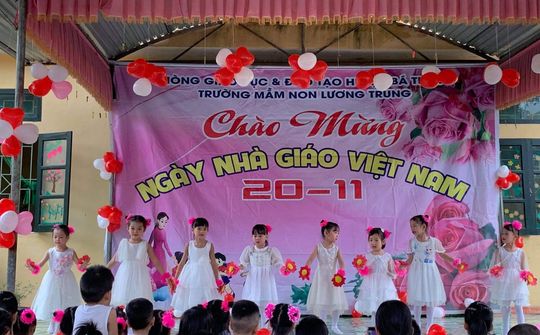 Huyện Bá Thước: Trường mầm non Lương Trung vượt qua khó khăn, vươn lên hoàn thành tốt mọi nhiệm vụ