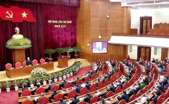 BCH Trung ương Đảng khoá XIII họp Hội nghị lần thứ nhất bầu Bộ Chính trị, Tổng Bí thư