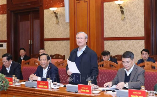 Thường trực Ban Bí thư: Tập trung cao độ phục vụ Đại hội XIII của Đảng