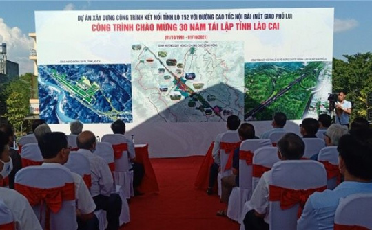 Thông xe kỹ thuật nút giao Phố Lu với đường cao tốc Nội Bài - Lào Cai