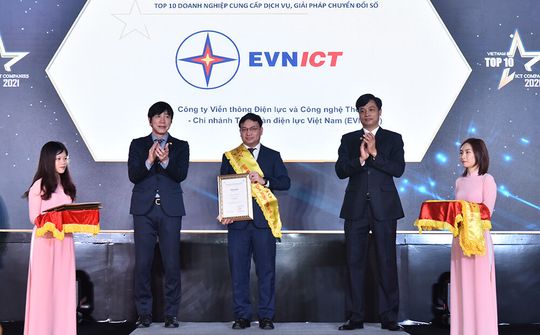 EVNICT lọt Top 10 doanh nghiệp Công nghệ thông tin Việt Nam năm 2021