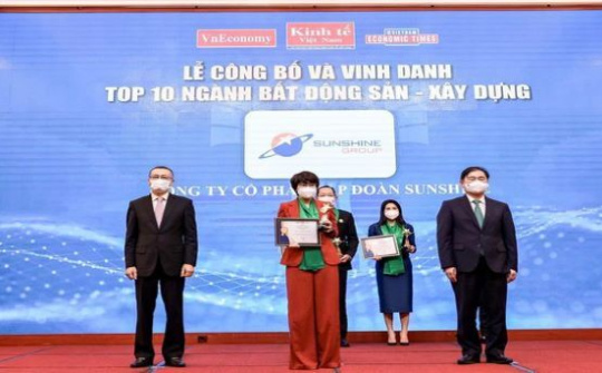 Thương hiệu Mạnh Việt Nam 2020 - 2021: Sunshine Group trong TOP 10 ngành Bất động sản - Xây dựng