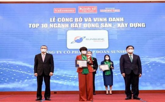 Thương hiệu Mạnh Việt Nam 2020 - 2021: Sunshine Group trong TOP 10 ngành Bất động sản - Xây dựng