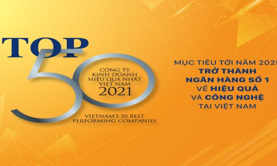 SHB – Doanh nghiệp tỷ đô được vinh danh Top 50 Doanh nghiệp kinh doanh hiệu quả