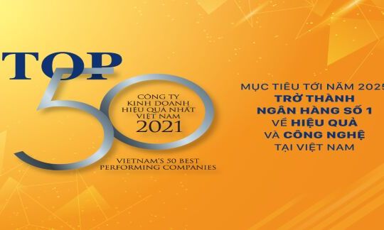 SHB – Doanh nghiệp tỷ đô được vinh danh Top 50 Doanh nghiệp kinh doanh hiệu quả
