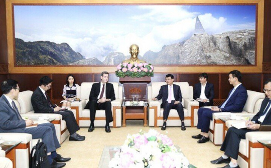 Lào Cai: Bí thư Tỉnh ủy tiếp xã giao Đoàn công tác Ngân hàng Phát triển châu Á (ADB)