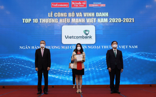 Vietcombank - Top 10 Thương hiệu mạnh Việt Nam năm 2020-2021