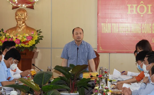 Thanh Hóa: Thẩm tra mức độ đạt chuẩn nông thôn mới tại huyện Nông Cống
