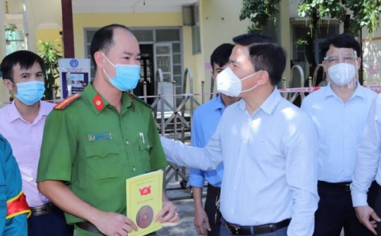 Thanh Hóa: Bí thư Tỉnh ủy kiểm tra, chỉ đạo công tác phòng, chống dịch Covid-19 tại thị xã Bỉm Sơn