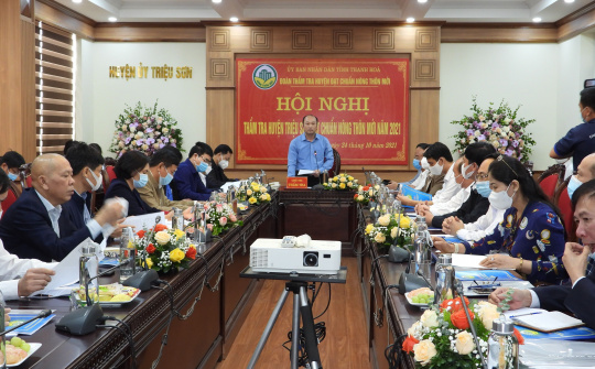 Thanh Hóa: Thẩm tra mức độ đạt chuẩn nông thôn mới tại huyện Triệu Sơn