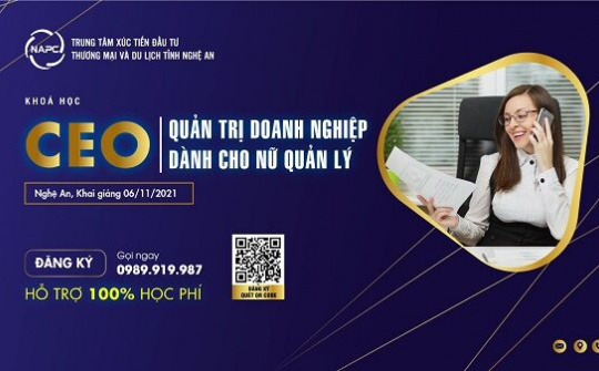 Nghệ An: Mời đăng ký tham gia khóa học quản trị doanh nghiệp dành cho nữ quản lý