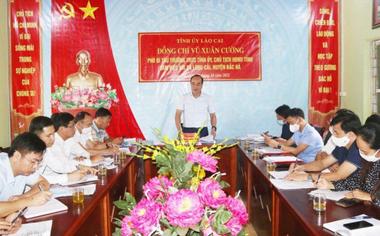 Lào Cai: Phó Bí thư Thường trực Tỉnh uỷ thăm và làm việc tại xã Lùng Cải, huyện Bắc Hà