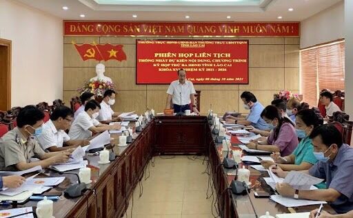 Lào Cai: Họp liên tịch thống nhất nội dung, chương trình kỳ họp thứ ba, HĐND tỉnh khóa XVI