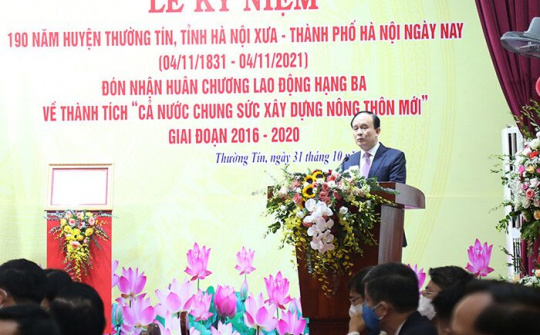 Thường Tín kỷ niệm 190 năm thành lập và đón nhận Huân chương Lao động