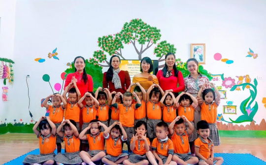 Trường Mầm non Hoằng Qùy: Xây dựng môi trường giáo dục lấy trẻ làm trung tâm