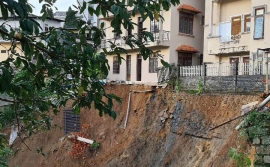 Đà Lạt: Di dời khẩn cấp nhiều hộ dân ra khỏi khu vực sạt lở nguy hiểm