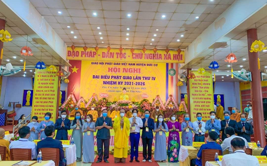 Gia Lai: Hội nghị Đại biểu Phật giáo huyện Đức Cơ lần thứ IV, nhiệm kỳ 2021 - 2026