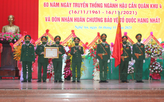 Cục Hậu Cần Quân Khu 4 Kỷ niệm 60 năm Ngày truyền thống và đón nhận Huân chương Bảo vệ Tổ quốc hạng Nhất
