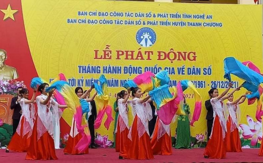 Nghệ An: Tổ chức lễ phát động tháng hành động Quốc gia về dân số năm 2021
