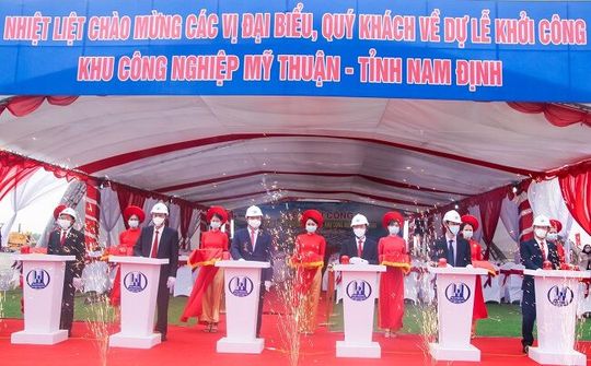 Nam Định khởi công xây dựng Khu công nghiệp Mỹ Thuận hơn 1600 tỉ