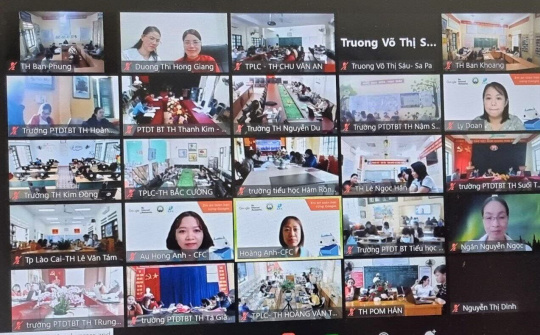 Lào Cai: Tập huấn dạy học trực tuyến cho giáo viên tiểu học