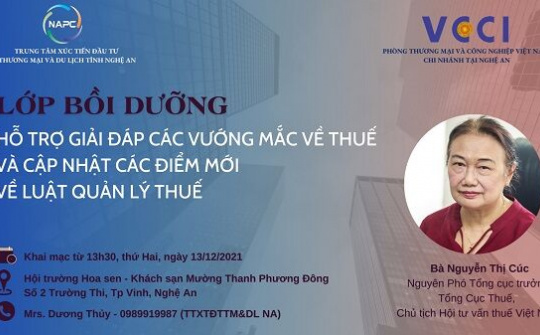 Nghệ An - Hỗ trợ giải đáp các vướng mắc về thuế, cập nhật các điểm mới về Luật Quản lý thuế năm 2021