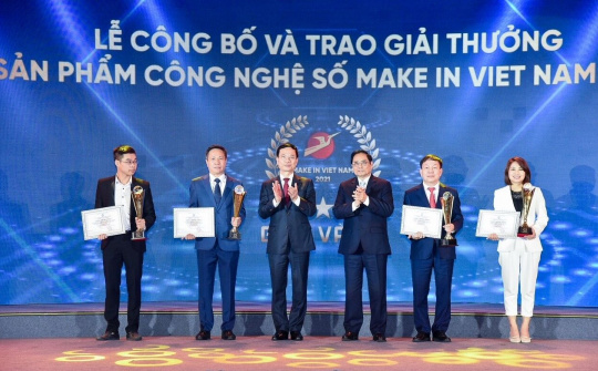 Giải thưởng "Sản phẩm công nghệ số Make in Vietnam 2021" có chủ nhân