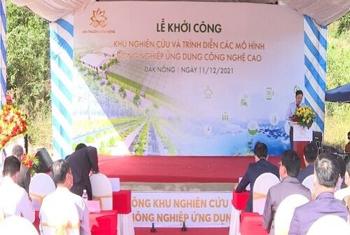 Đắk Nông: Khởi công Khu nghiên cứu và trình diễn các mô hình nông nghiệp ứng dụng CNC 70 tỷ đồng