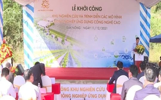 Đắk Nông: Khởi công Khu nghiên cứu và trình diễn các mô hình nông nghiệp ứng dụng CNC 70 tỷ đồng