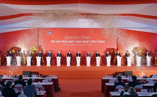 Vingroup khởi công nhà máy sản xuất pin 4.000 tỷ tại Hà Tĩnh