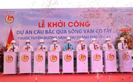 Long An:  Khởi công cầu 576 tỉ đồng – Kỳ vọng thúc đẩy quá trình đô thị hoá tại địa phương